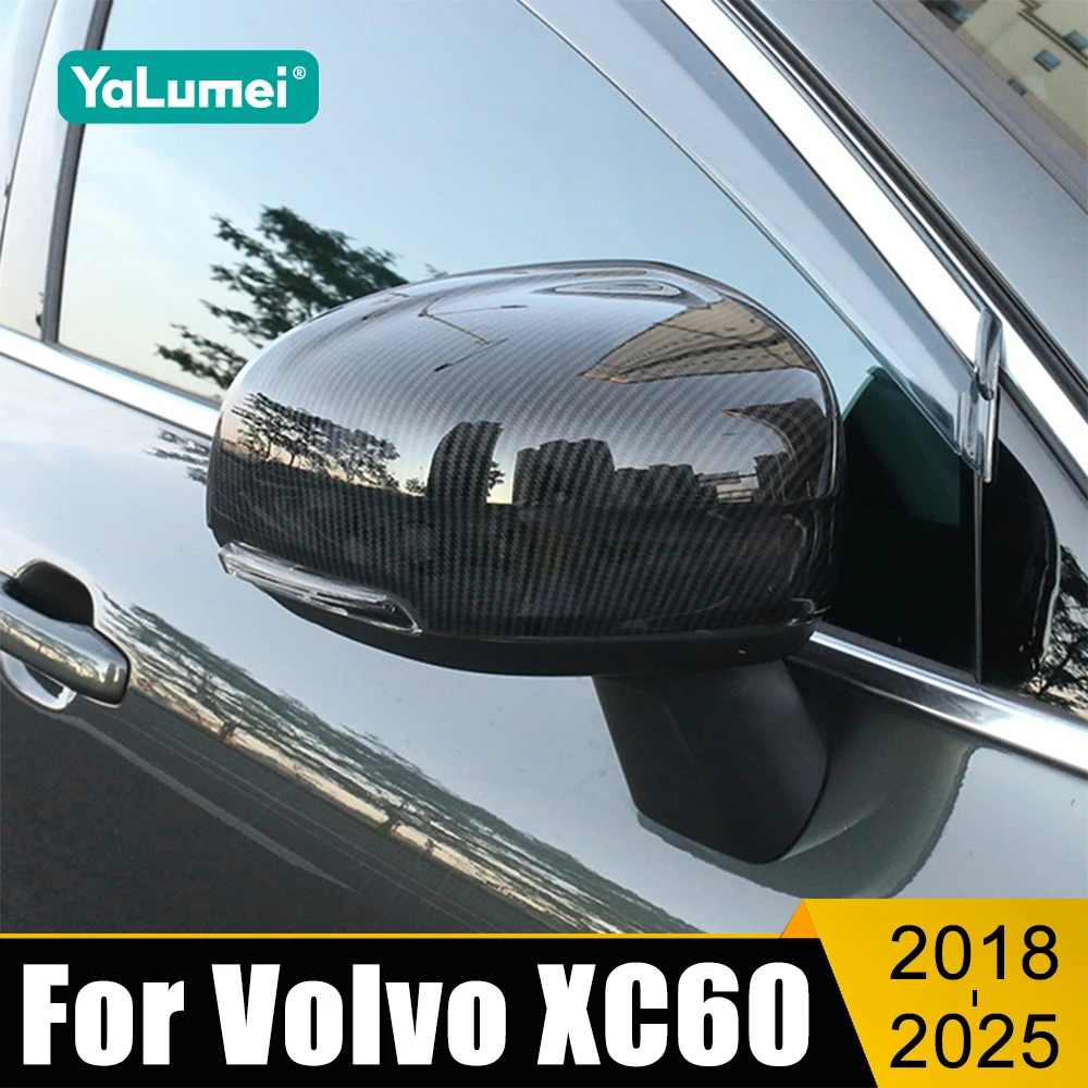 For Volvo XC60 2018 2019 2020 2021 2022 2023 2024 2025 Car Side Rearview Mirror Cap Trim Cover Shell Cover Case Accessories