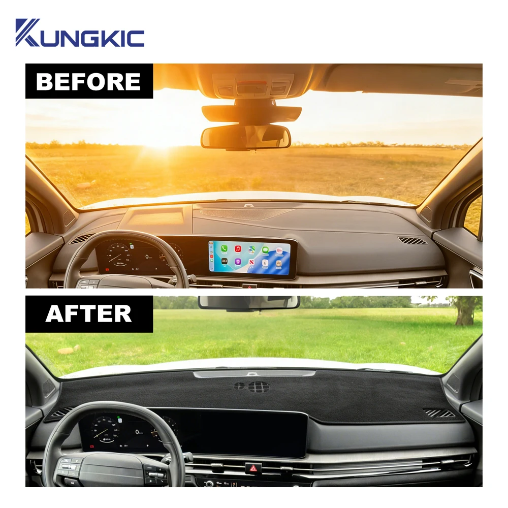 

Коврик на приборную панель для Kia Sportage 2026 (левый руль), солнцезащитный, нескользящий, из полиэстера, аксессуар для интерьера автомобиля