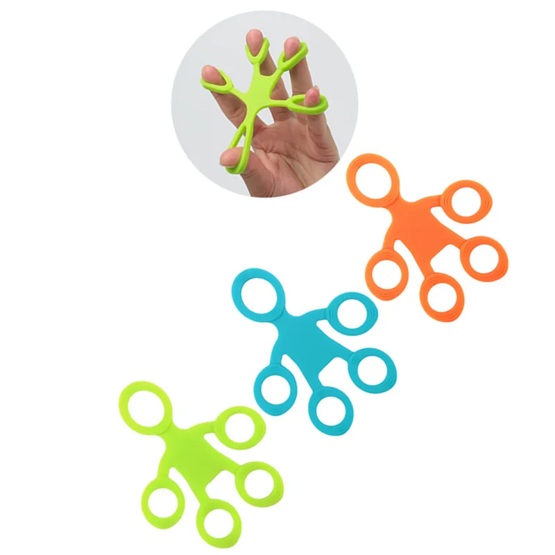 Children's finger grip silicone ring exercise device, stress resistant belt, fitness stretching device, level 3 finger sensation