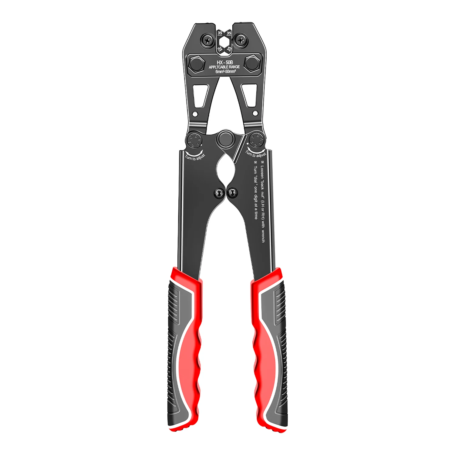 HX‑50B Heavy‑Duty Cable Lug Crimper Pliers 6‑50mm² AWG 10‑0 Hexagonal Crimp for Automotive Electrical Wire Terminal Hand Tool - view 5