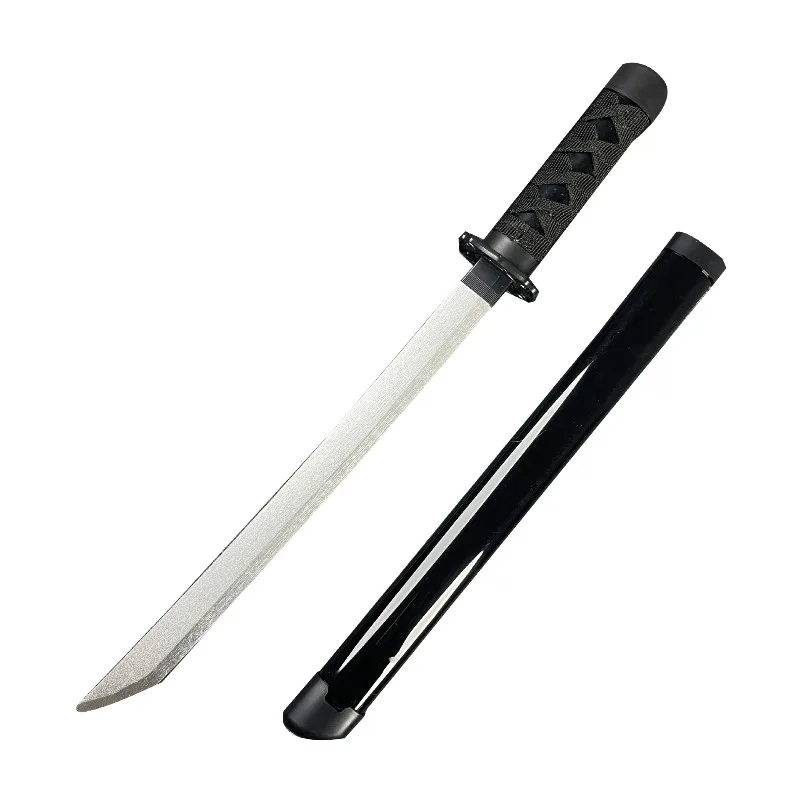 55cm/21.65인치 대나무 단검 모형 소품 카타나 코스프레 사무라이 칼집 포함 파티 용품 장식품 수집품 소년 장난감 선물