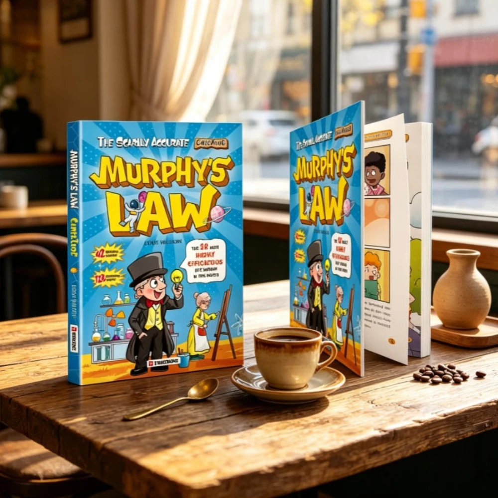 Livre d'apprentissage de la loi de Murphy pour enfants de 8 à 12 ans, illustré, concepts éducatifs amusants pour développer la résilience et une mentalité de croissance