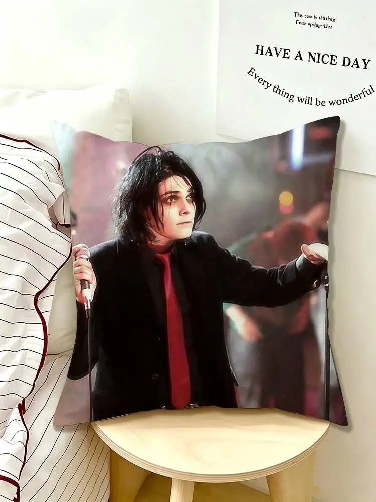 My Chemical Romance Gerard Way  Pillow Case Pattern Printed Pillowcase For Living Room Sofa Cushion Cover