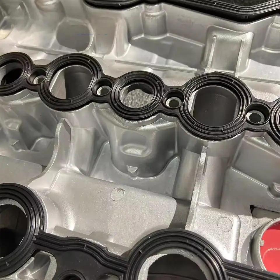 Capa coletora de entrada esquerda e direita de alumínio, serve para range rover sport 3.0, diesel, descoberta 4, xf e xj lr057379 lr057380