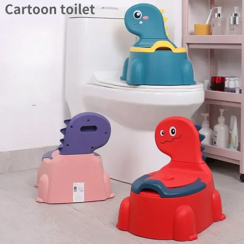 Cartoon Dinosaur Children Toilet Household Urinals for Baby Infant Toilet Training Portable Toilet Boys Girls Kindergarten Potty