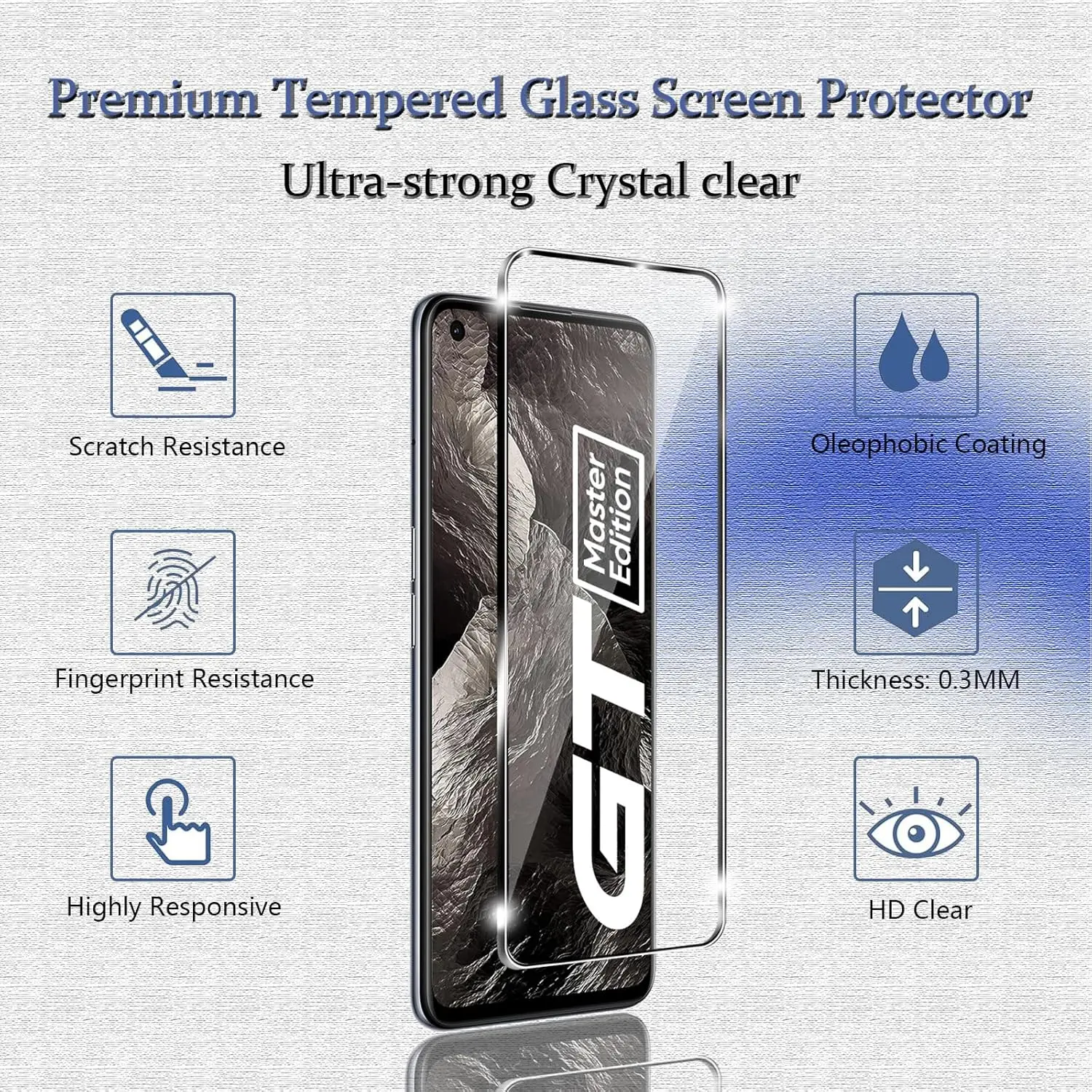 For Realme GT Master Edition Tempered Glass Screen Protector Glass