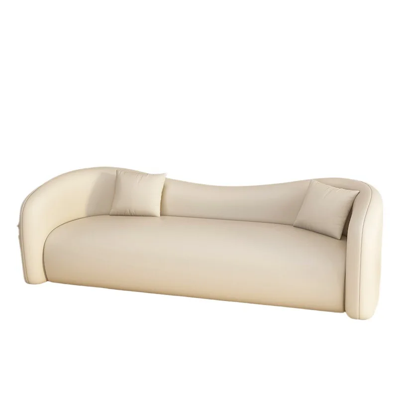 

Modern simple living room small apartment double three straight row Internet celebrity sofa