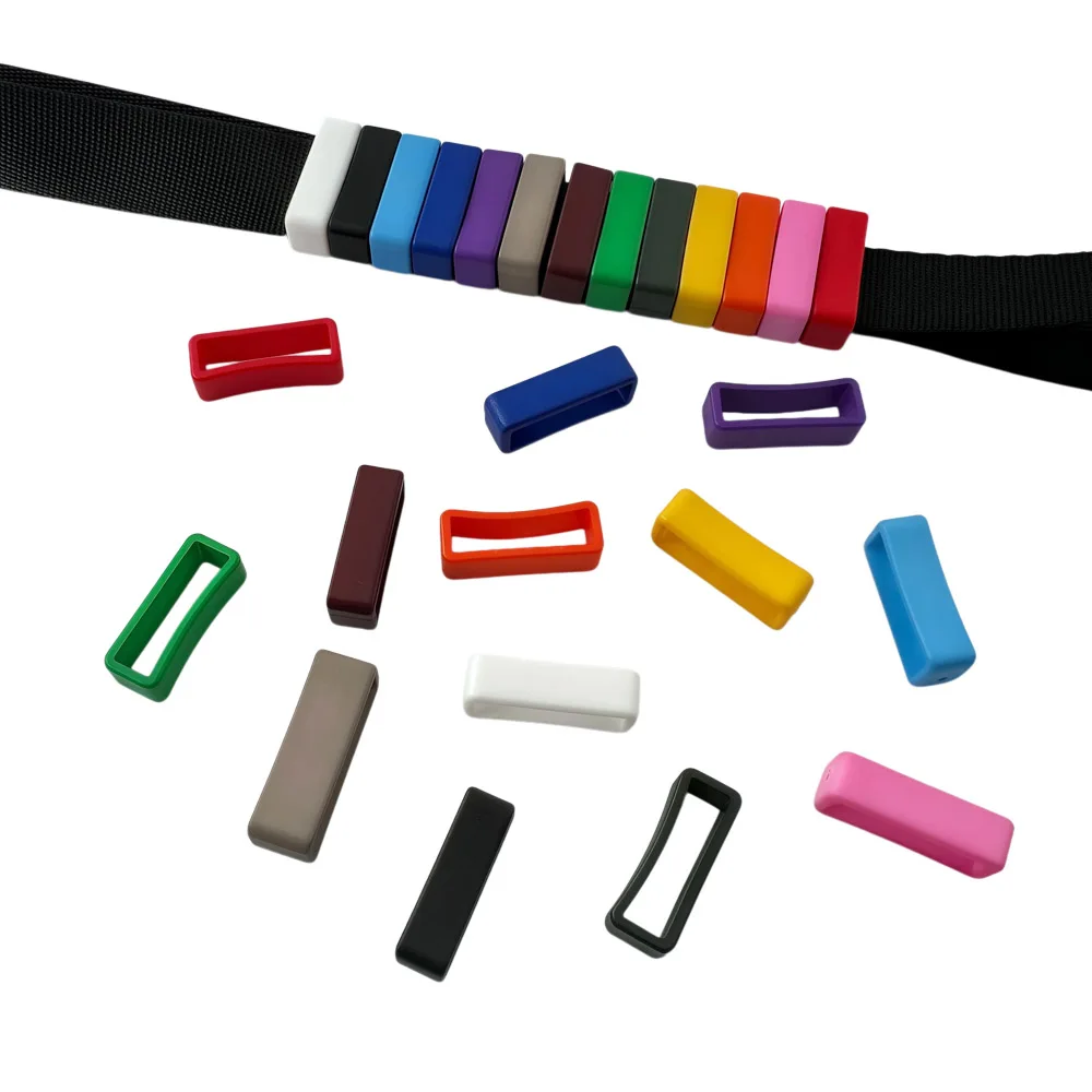 Plastic Strap Keepers Belt Loop Buckle 3/4 inch 13 Pack for Pet Collars,Backpack Strap Webbing 20mm