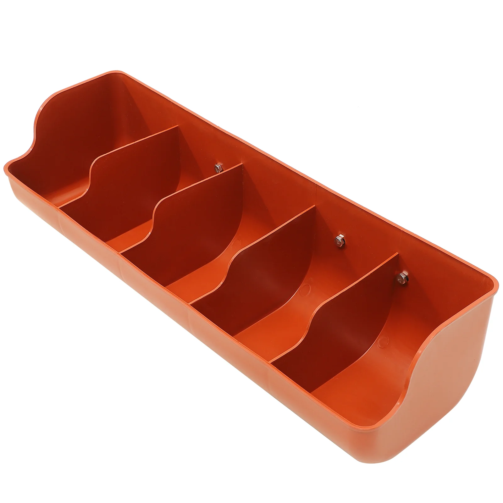 Cereal Dispenser Piggy Trough Feeding Piglet Drinking Fountain Compartment Manger Orange Plastic Feeder Livestock Pannage