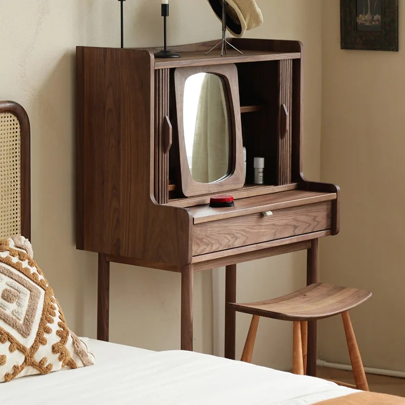 Black walnut all solid wood dresser oak cherry wood makeup table