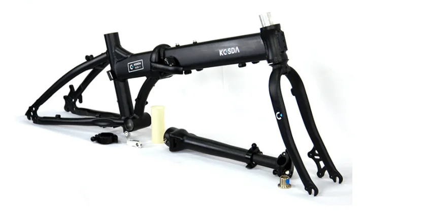 Aluminum alloy wheel set folding bicycle cross foot front fork modified children's bicycle upgrade accessories