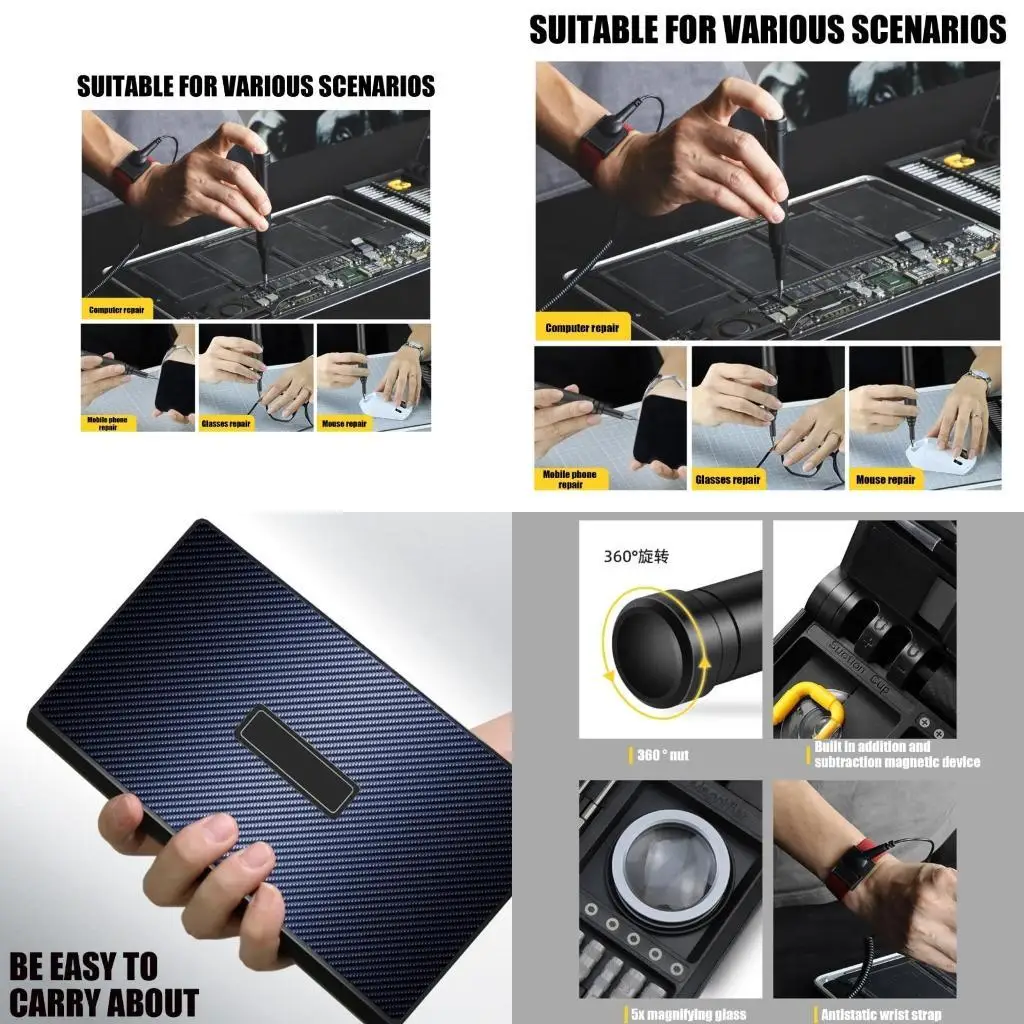 

U4LA Cordless Screwdriver for Phone Laptop Repair Manual Tool with 42 Precisions Bits Electric Screwdriver Set