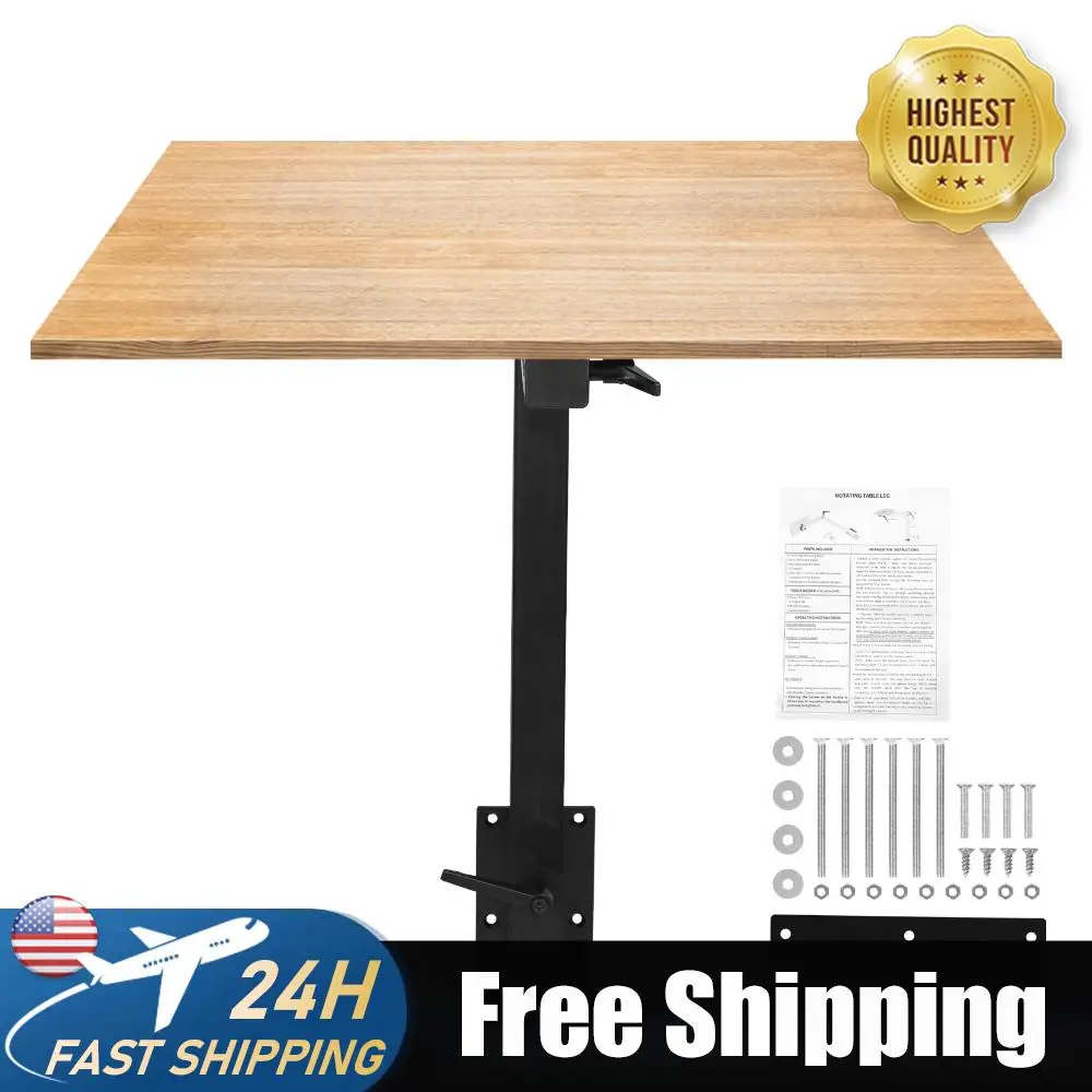 

RV Adjustable Table Leg 360 Degree Swivel Aluminum Alloy Removable RV Table Leg for RV Marine Campervans Motorhome