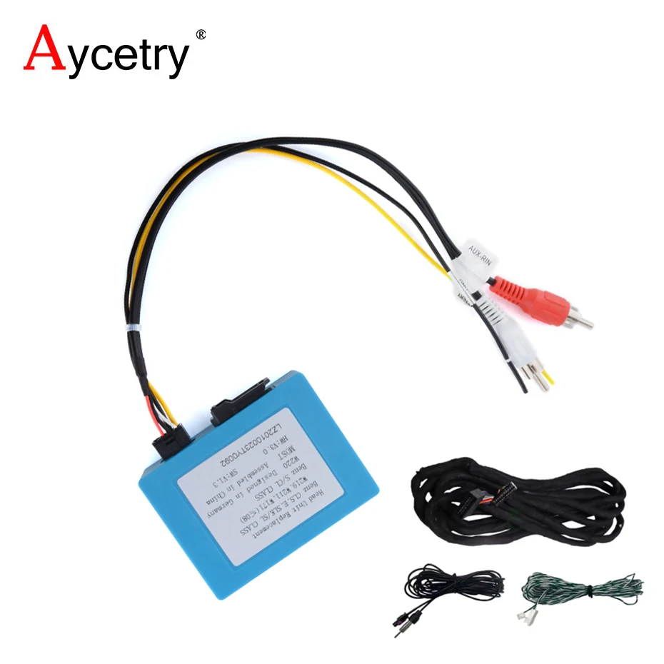 Autoradio-Optikfaser-Decoder-Box für Mercedes Benz ML/R/GL/CLS/SL/SLK/C/CLK Serie B200 W219 W203 W209 164 W171 R350 Porsche Cayenne für BMW E39 X5 E53 E46 E90 GPS-Glasfaserkabel
