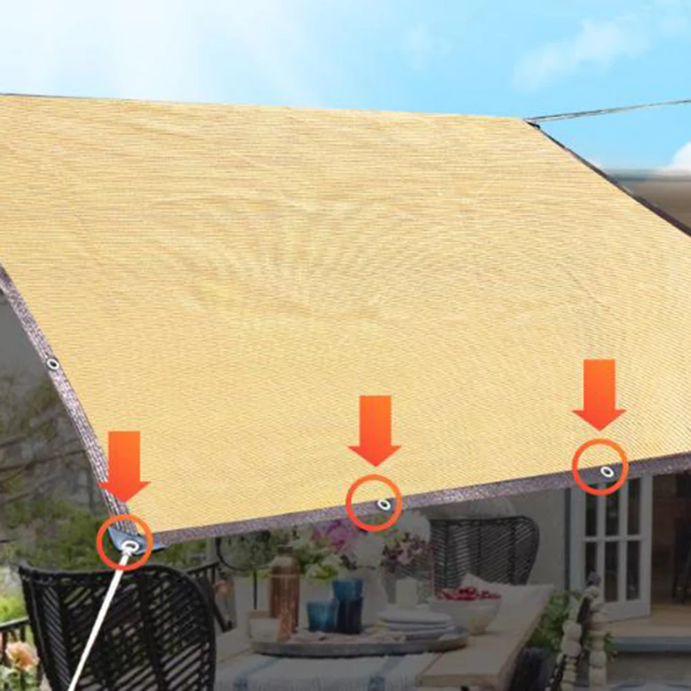 Sunshade Sail 2x3M/2x4M Polyester Encrypted Sunscreen Net Thickened UV Block Awning Shelter For Outdoor Patios Gardens And Pools