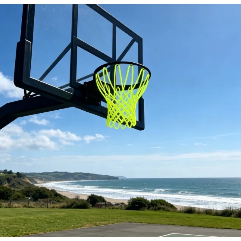 

50CM Standard Luminous Basketball Net Green Fluorescent Basketball Net Self Luminous Children's Basketball Frame Net 1PC