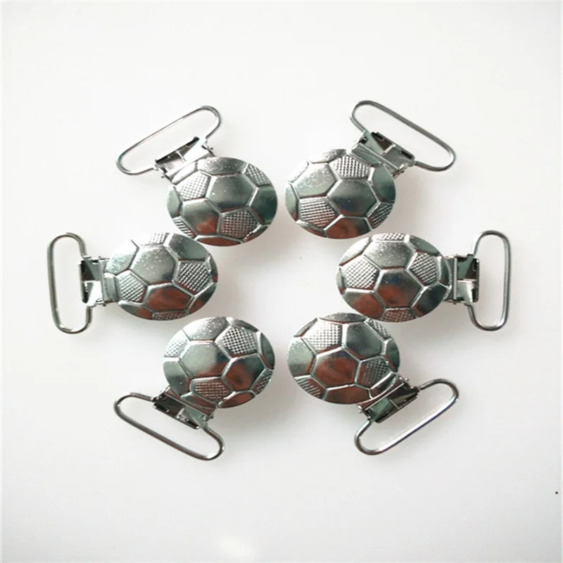 50Pcs Oval Round Heart Baby Metal Suspender Pacifier Holders Clips Craft Sewing Tool  For Fabric Garement Pants Bags1-6#