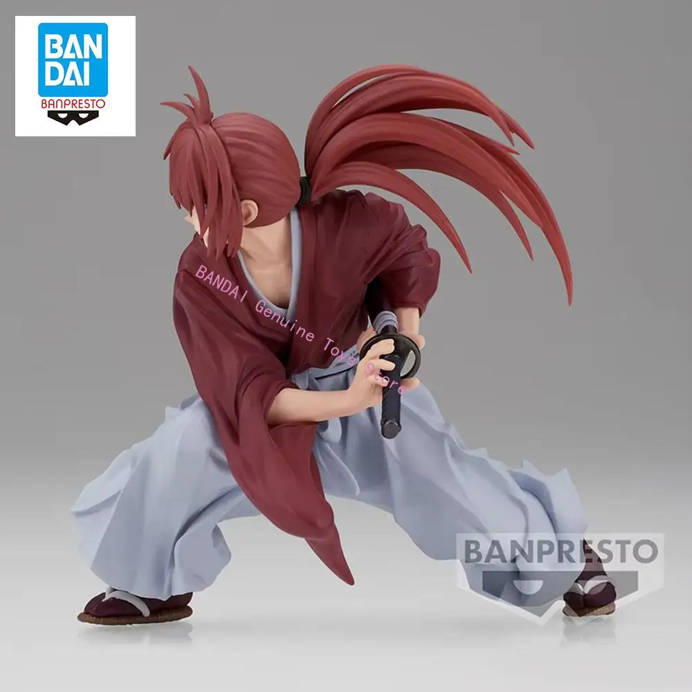 Banpresto Anime Rurouni Kenshin estrellas vibratorias Himura Kenshin figuras de acción de Pvc colección de figuras modelo muñeca Juguetes