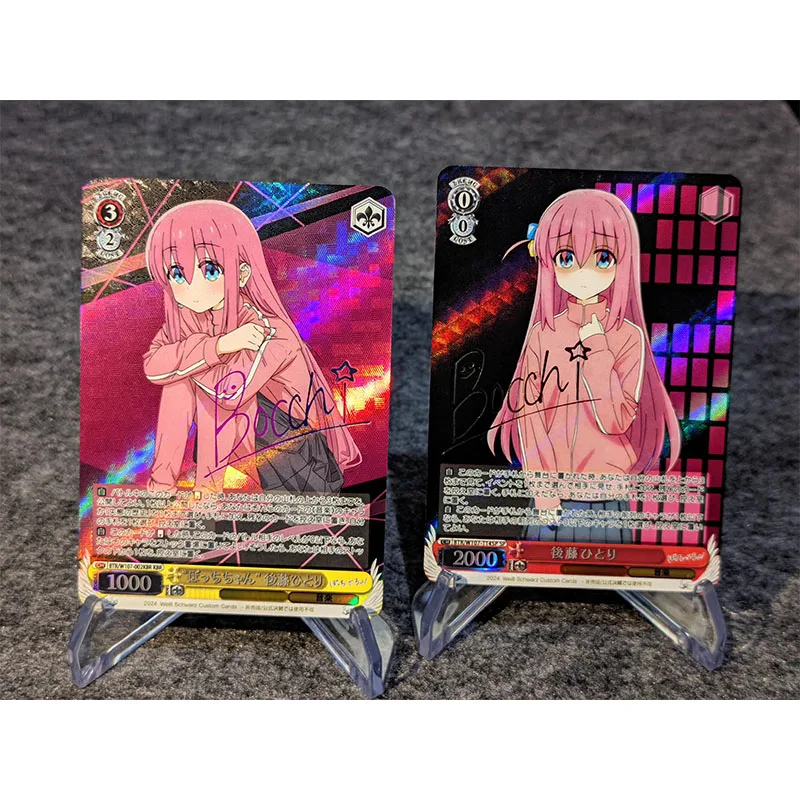 collectible cards games for boys toys table games birthday gifts DIY anime Kochou Shinobu Hu Tao Kanna premium flash cards