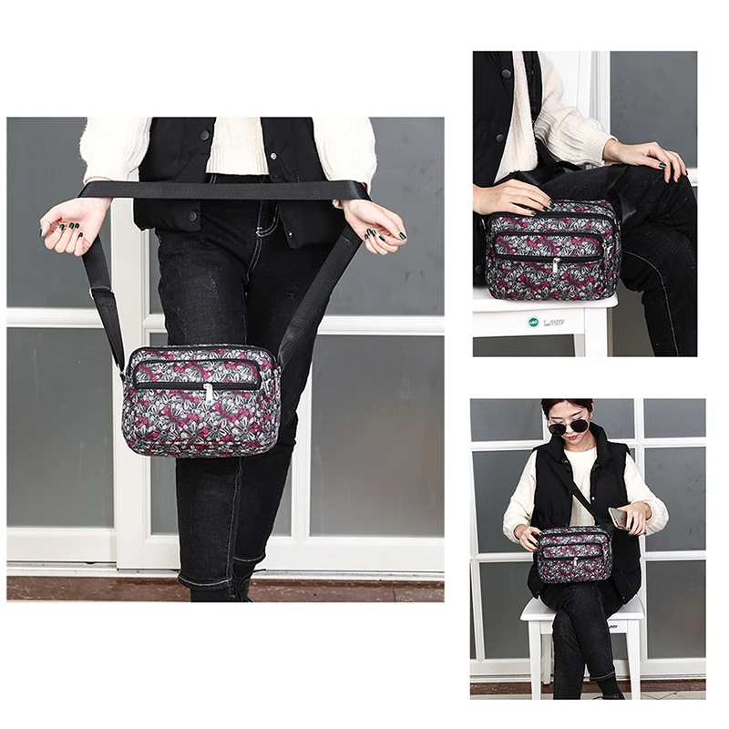 Fashion Ladies Colorful Bag For Women Lightweight Crossbody Bolsos High Quality Oxford Small Clutch Multi Layer Handle Purse Bag