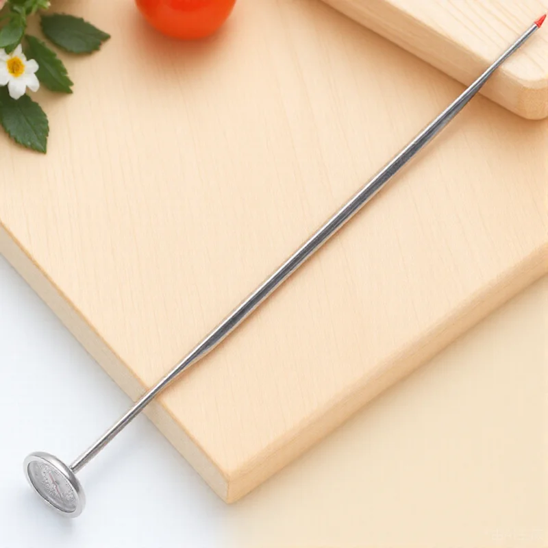 

Soil Thermometer 304 Stainless Steel Hygrometer Probe Extra Long Gardening Tool Compost Temperature Measure Lightweight