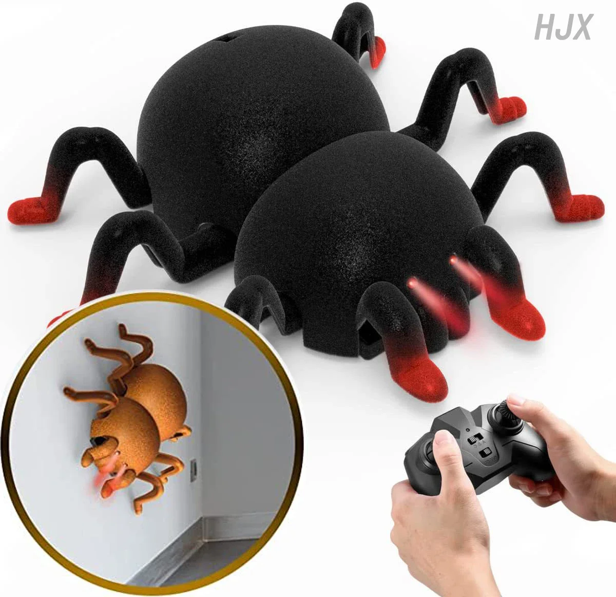 Wall Climbing Car Remote Control Spider Robots Halloween Horror Prank Toy for Kids Boy Children Trick Mischief Novelty Rc Animal