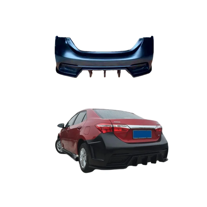 

Запчасти для вторичного рынка, комплект кузова, задний бампер автомобиля из полипропилена для Toyota Corolla 2014 2015 2016
