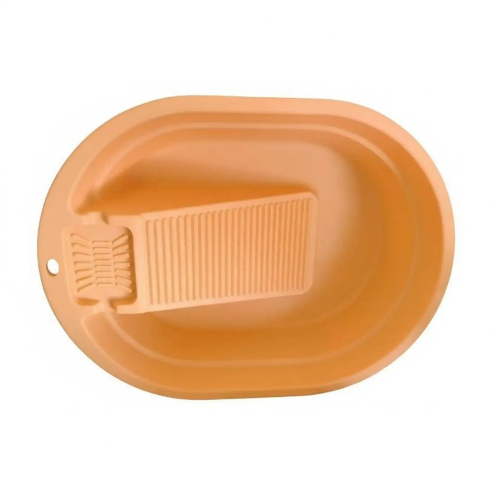 Reinforced PP Wash Basin with Built in Washboard for Gentle Cleaning of Delicate Fabrics in Small Spaces