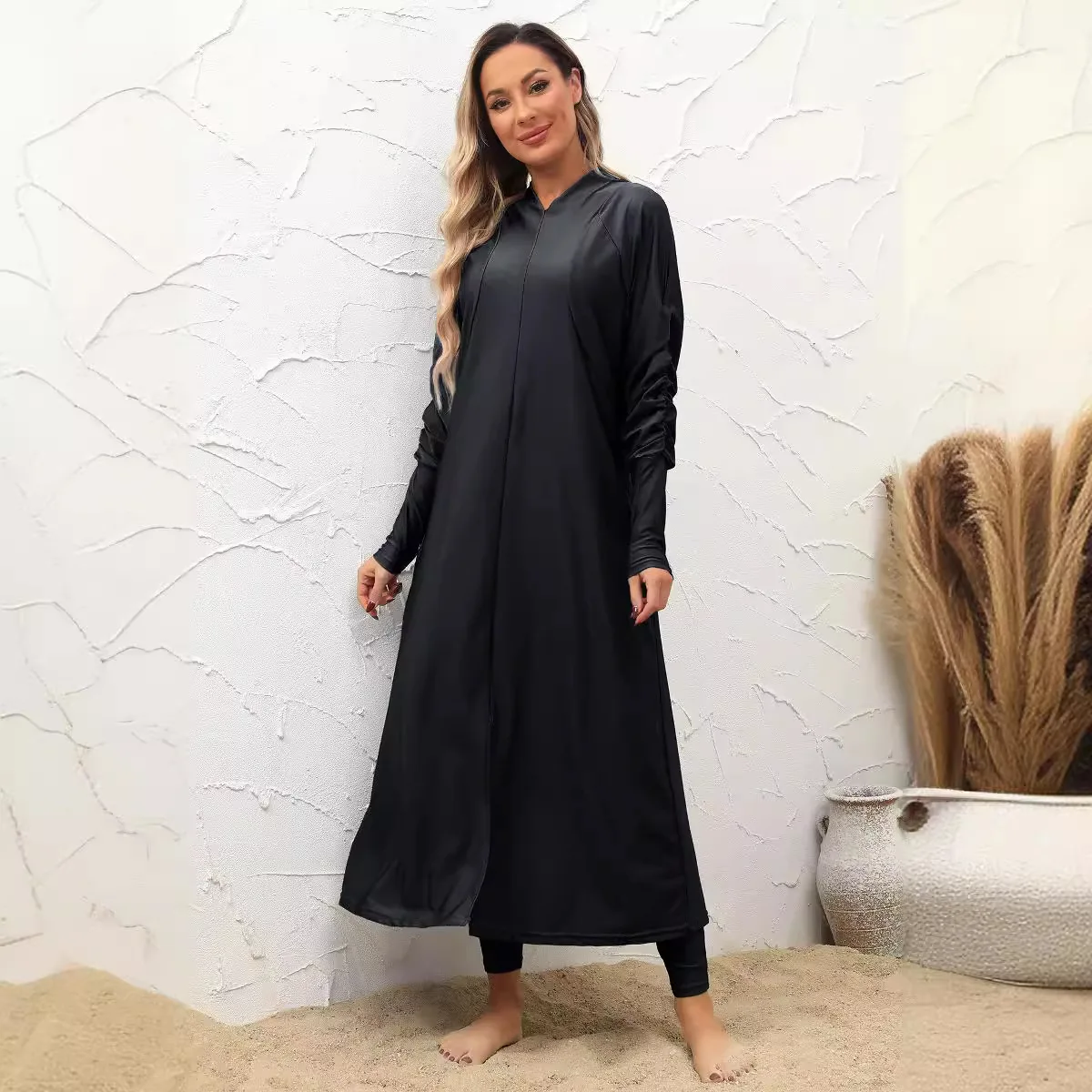 3PCS Set Modest Burkinis Femmes Waterproof Muslim Swimwears Islamic Women Bathing Swimming Suit Beach Full Coverage Swimsuit