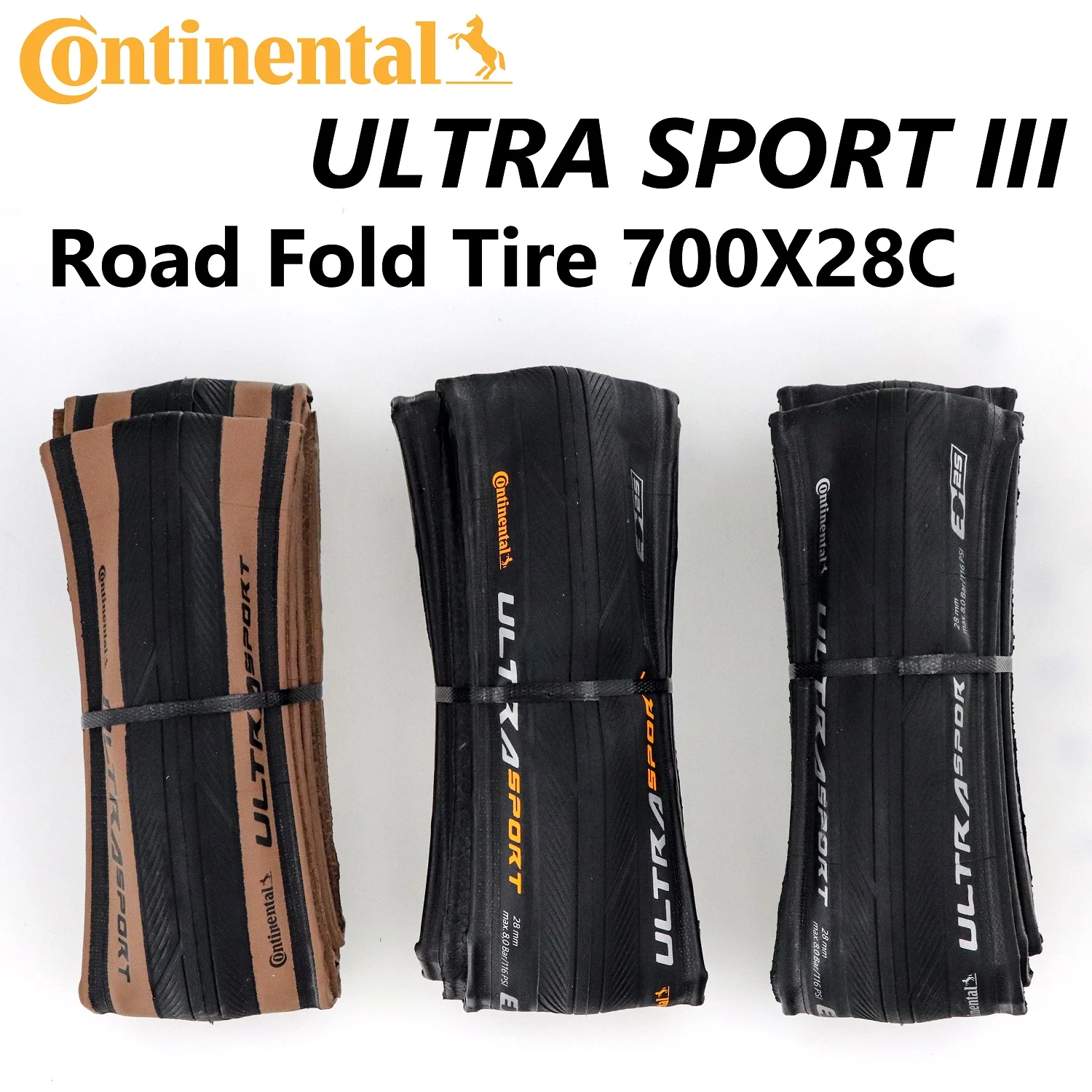 

1pc Continenta.l Ultra Sport III Road Tire 700*23/25/28C Bike Puncture proof Tires Bicycle Clincher Tyre Foldable Tubeless Tires