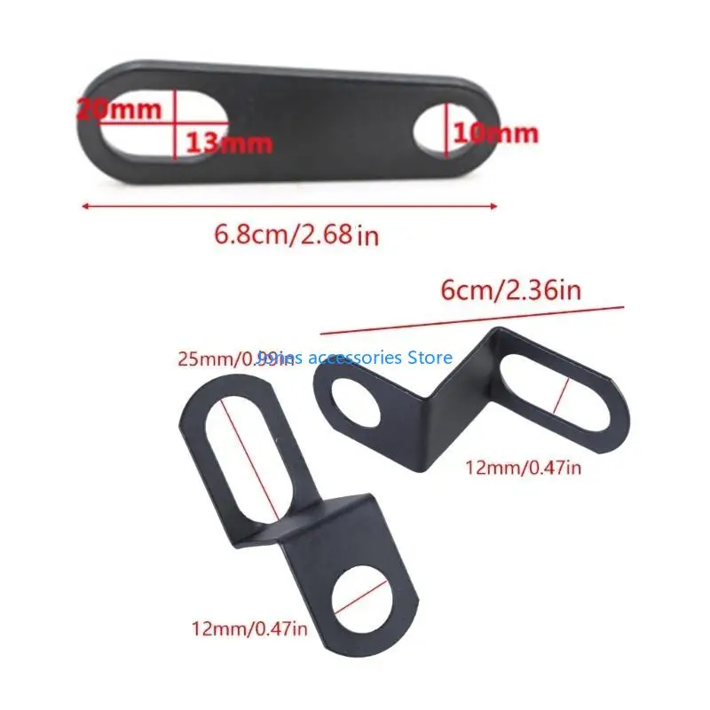 W8KD دراجة نارية العالمي تعديل بدوره إشارة دعامة إضاءة شوكة جبل المشبك مؤشر حامل شوكة معدنية الأذن المشابك