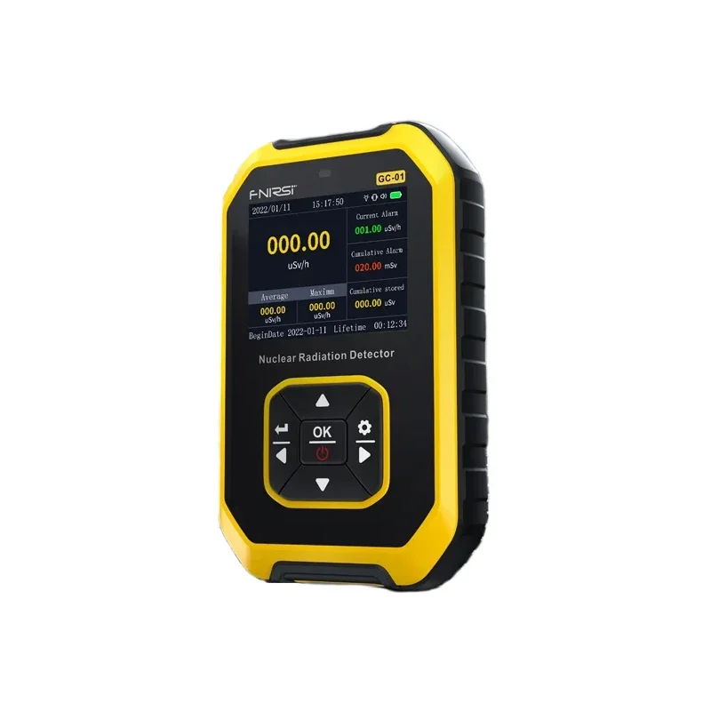 FNIRSI GC-01 Geiger Counter Nuclear Radiation Detector Personal Dosimeter X-ray γ-ray β-ray Radioactivity Tester Marble Detector