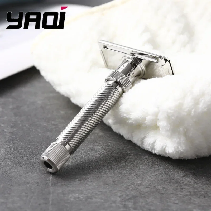 YAQI Ultima Slope Stainless Steel Adjustable Men Safety Razor - for Precision Shaving, Barber-Luxury Grooming Essentials