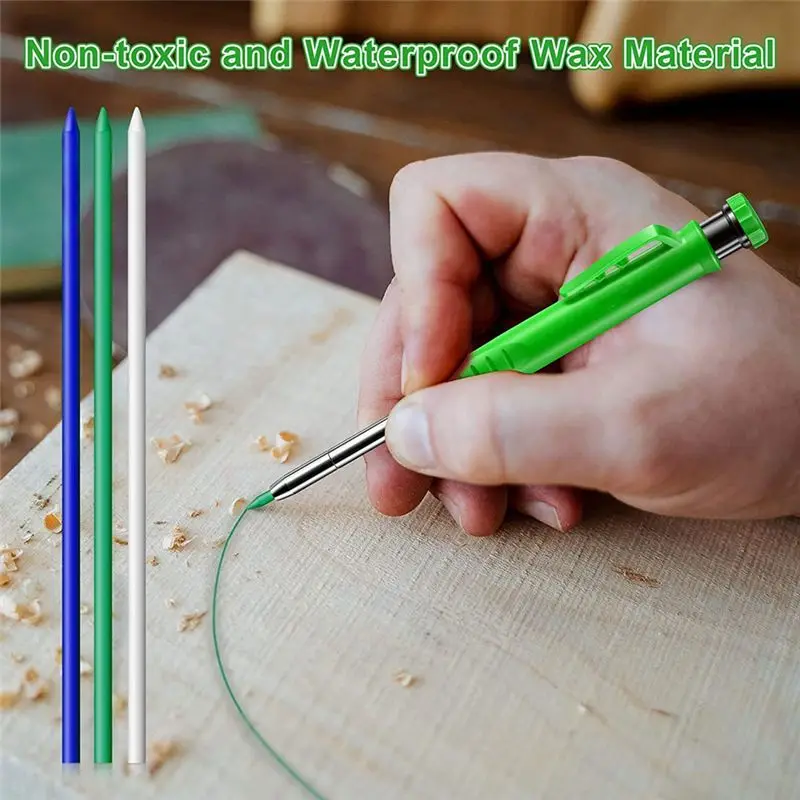 828 Mega Sale 24PCS Solid Carpenter Pencil Refills 2.8 MM Woodworking Pencil Refills for Deep Hole Mechanical Pencil Marker