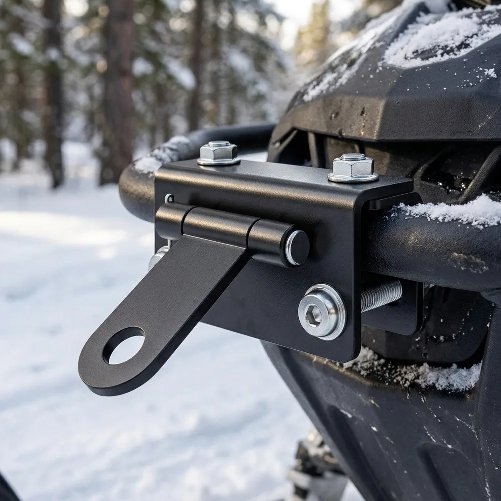 Adjustable Tongue For Snowmobile Tow For hitch for Polaris For Ski and Other Major Brands Bumper For hitch Hook