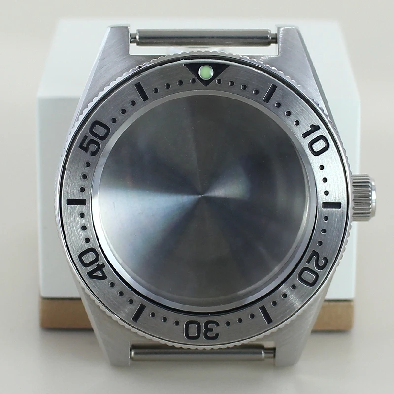 40.5MM Watch Case Sapphire Glass For Seiko NH35 NH36 NH34 NH38 Watch Replace Repair Parts 28.5mm Dial Modified Black Tiger Whale