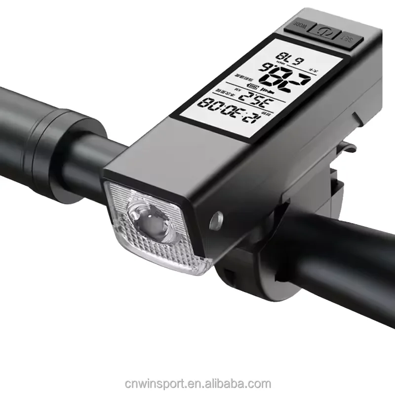 Multifunction 3-in-1 Bike Head Light Horn Wireless Cycling Bicycle Front Light 450LM Battery Power Road Bike 1