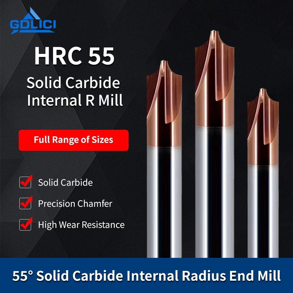 

55 ° Фреза для внутренней обработки R-образных профилей из вольфрамовой стали, с покрытием, для создания дуговых R-образных профилей, с напайкой из сплава, для снятия фаски, фреза для формирования обратных R-образных профилей из стали