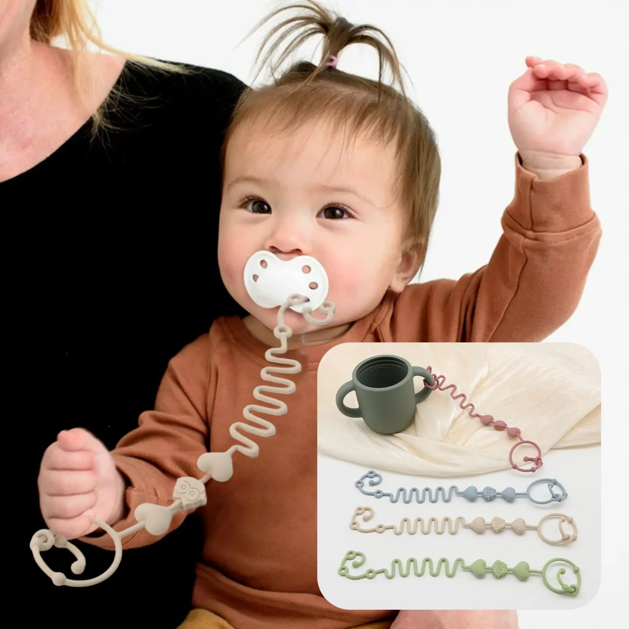 

Держатель для детских игрушек, силиконовый зажим для сосок, подходит для игрушек в автокреслах, стульчиков для кормления, аксессуаров для колясок, зажимы для детских игрушек, детских кроваток.