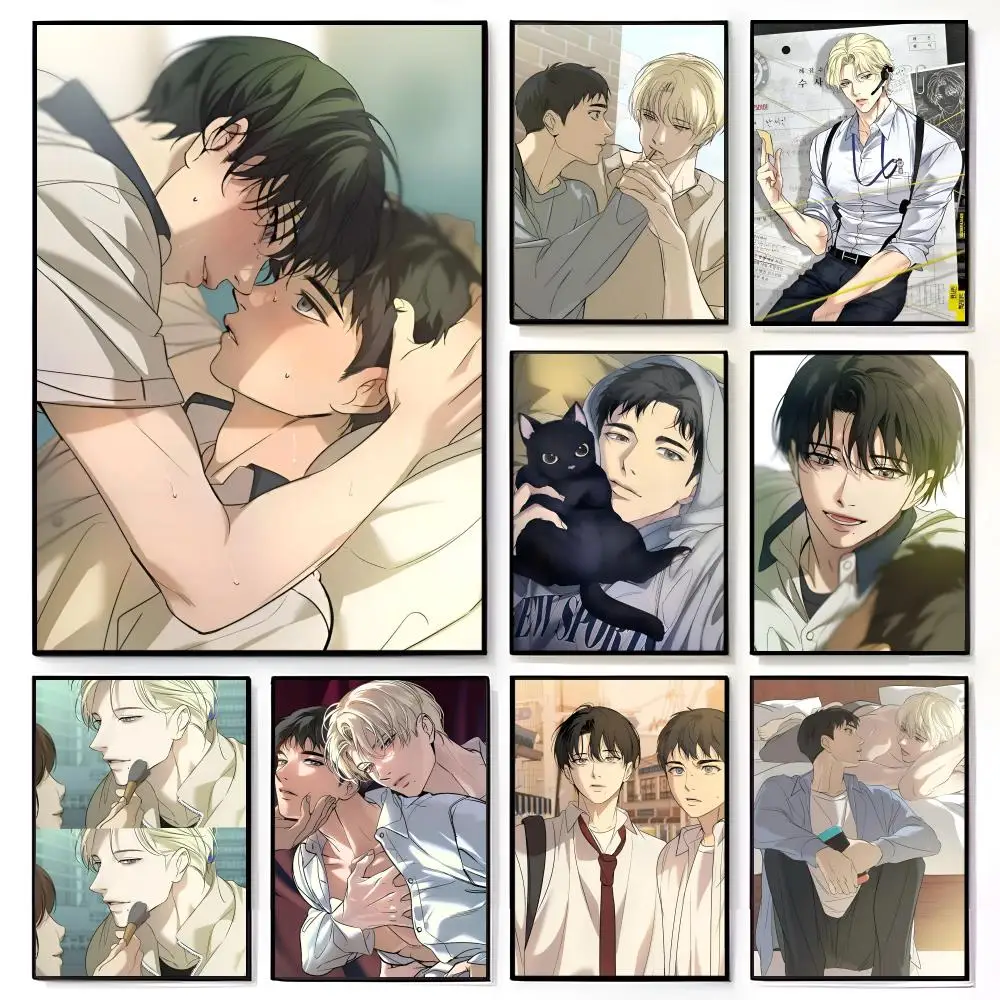 Loving Bl Sentimental Yaoi Japanese Anime B-Backlight Poster American Film Mural Home Childrens Room Wall Decor Print
