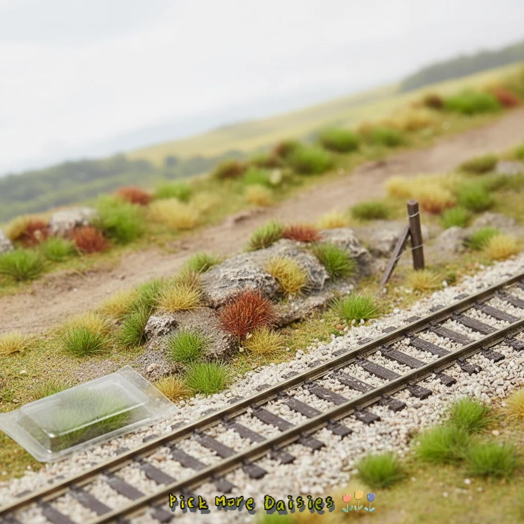 

1Set 3mm Miniature Static Grass Tufts Cluster - DIY for Ho N Model Making, Railway Scene & Wargame Scenery