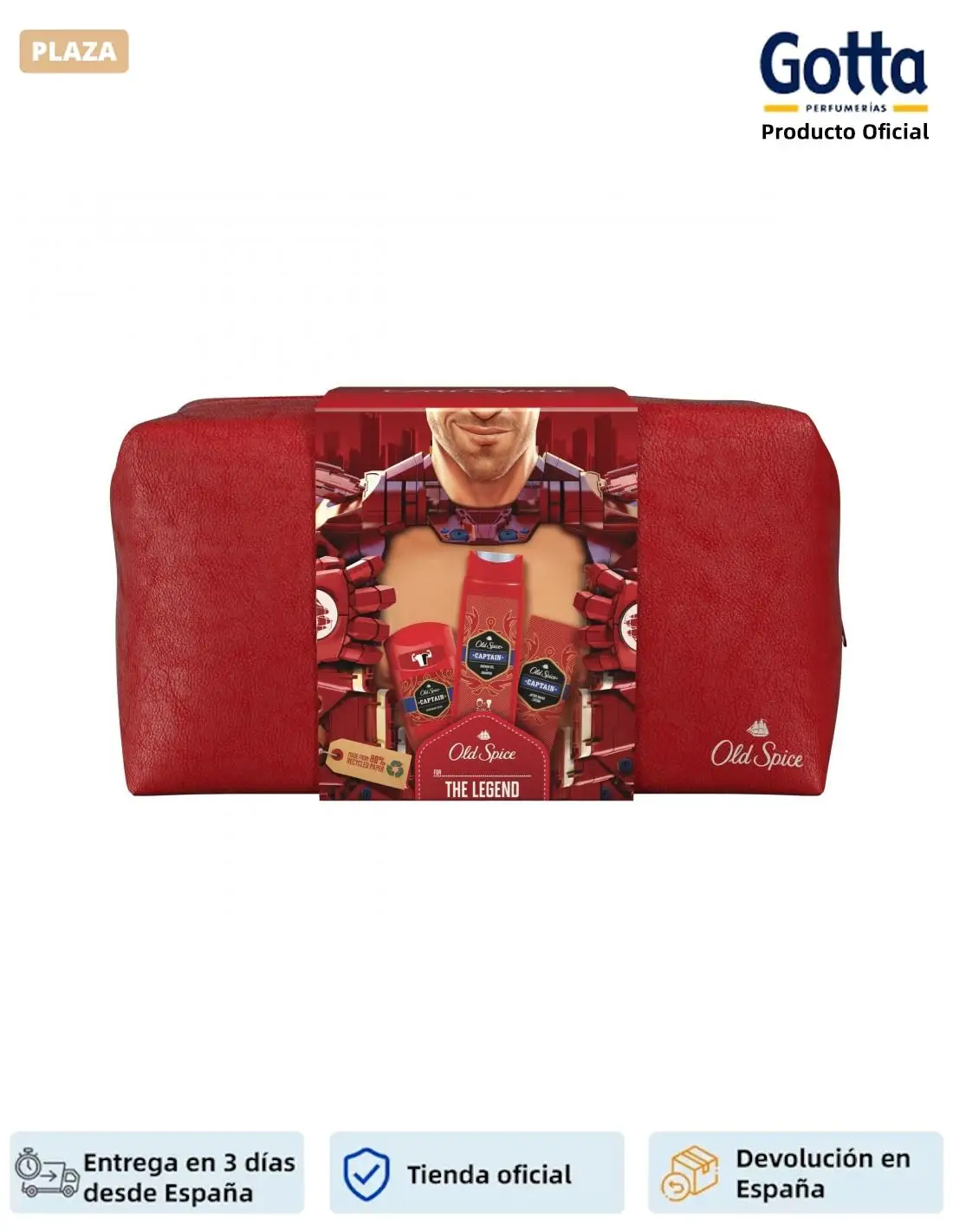 OLD SPICE - Old Spice Captain toiletry bag-100 ML-beauty and health, bathtub and shower, bath-deodorant Stick 50 ml + shower Gel 250 ml + After Shave Captain 100 ml + toiletry bag