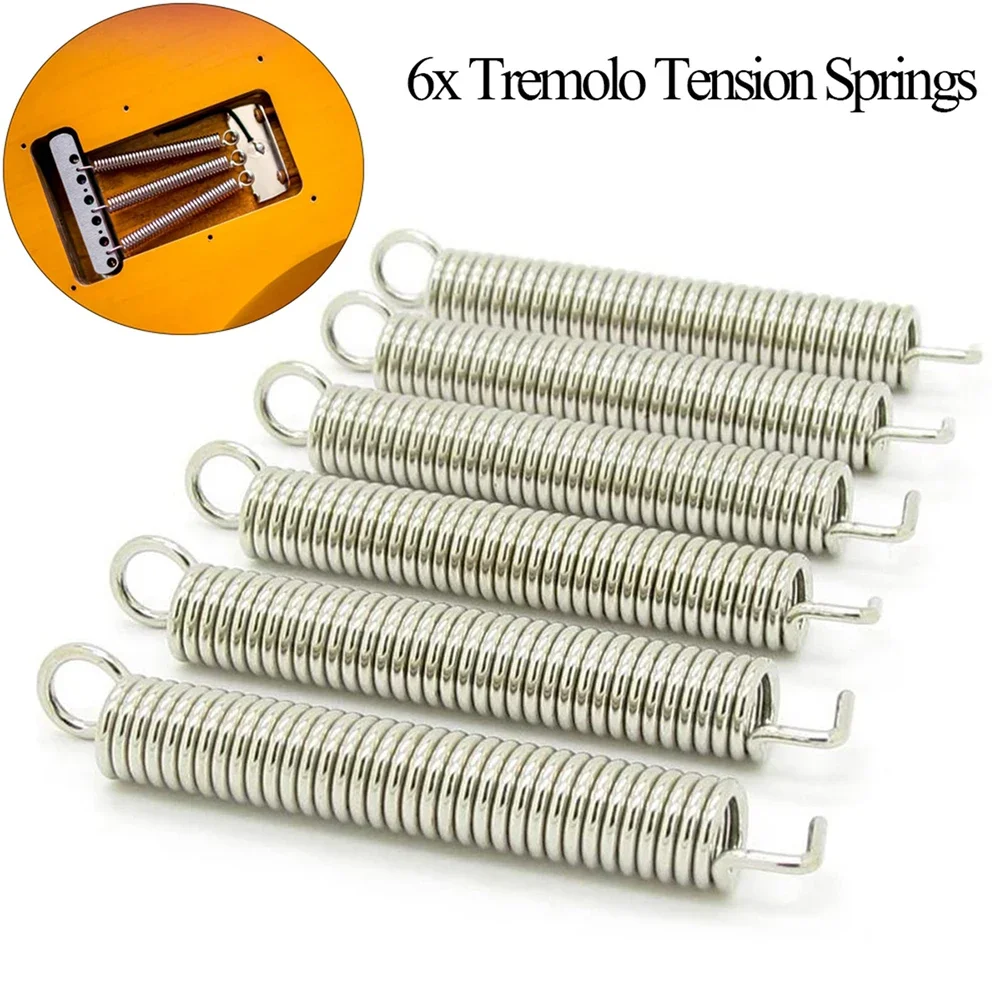 6 unids/set guitarra eléctrica clásica resortes trémolo piezas de guitarra prácticas para accesorios de guitarra Fender Stratocaster ST