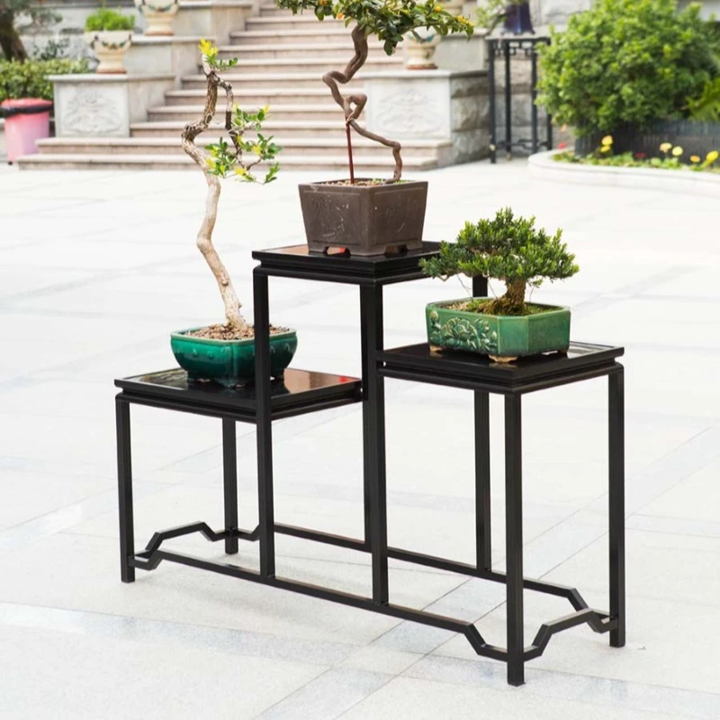 Aluminum alloy flower stand Living room floor-to-ceiling bonsai   Outdoor flower   Balcony dill  Plant