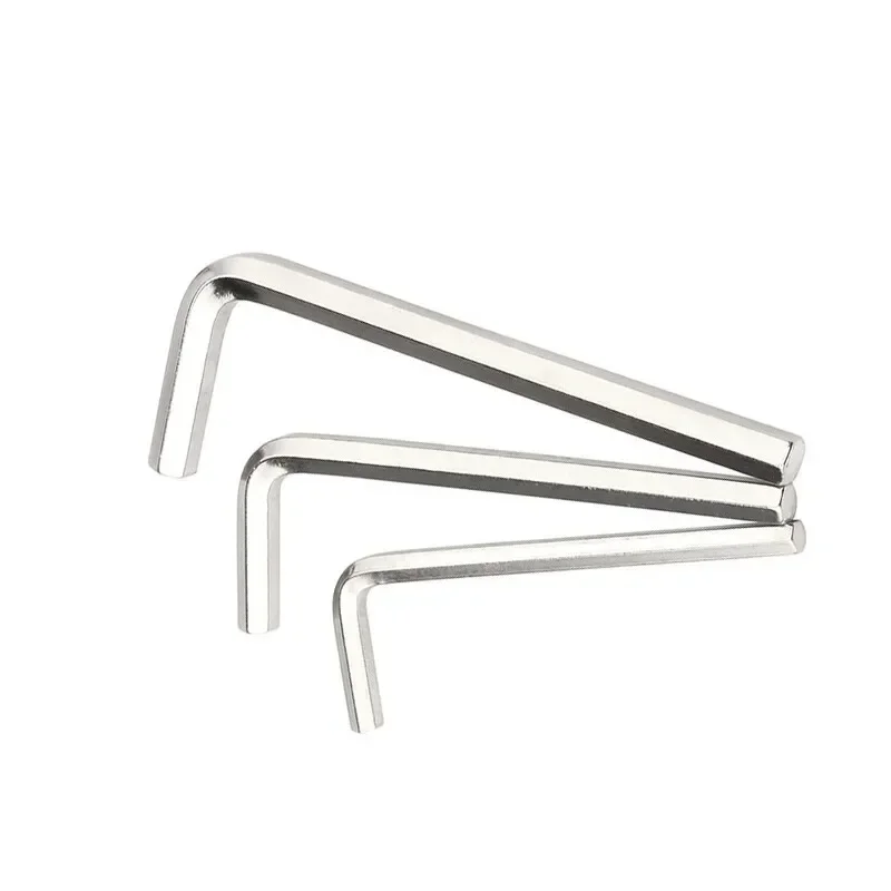 1-5Pcs L Wrench Hex Allen Wrench 1.5mm 2mm 2.5mm 3mm 4mm 5mm 6mm 8mm 10mm Hexagon Key Tool Bright Carbon Steel Key