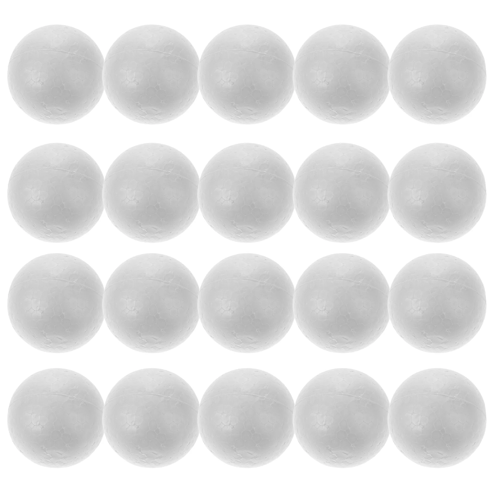 25Pcs 7cm Modeling Craft Solid Polystyrene Balls Round Spheres Wedding Decoration DIY Stuff(White) white balls