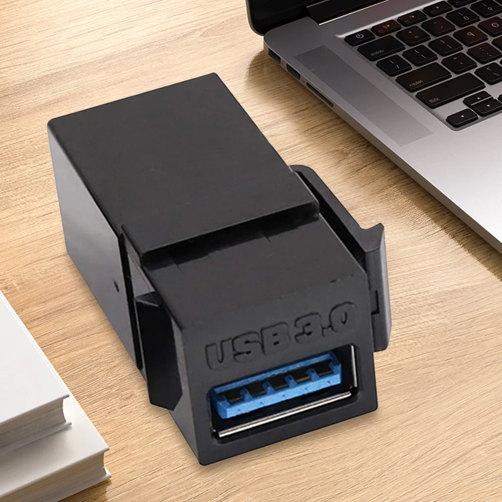Snap-in Connector Socket Adapter Port USB 3.0 Keystone Jack Inserts Connect Equipment with USB Port Easy Installation