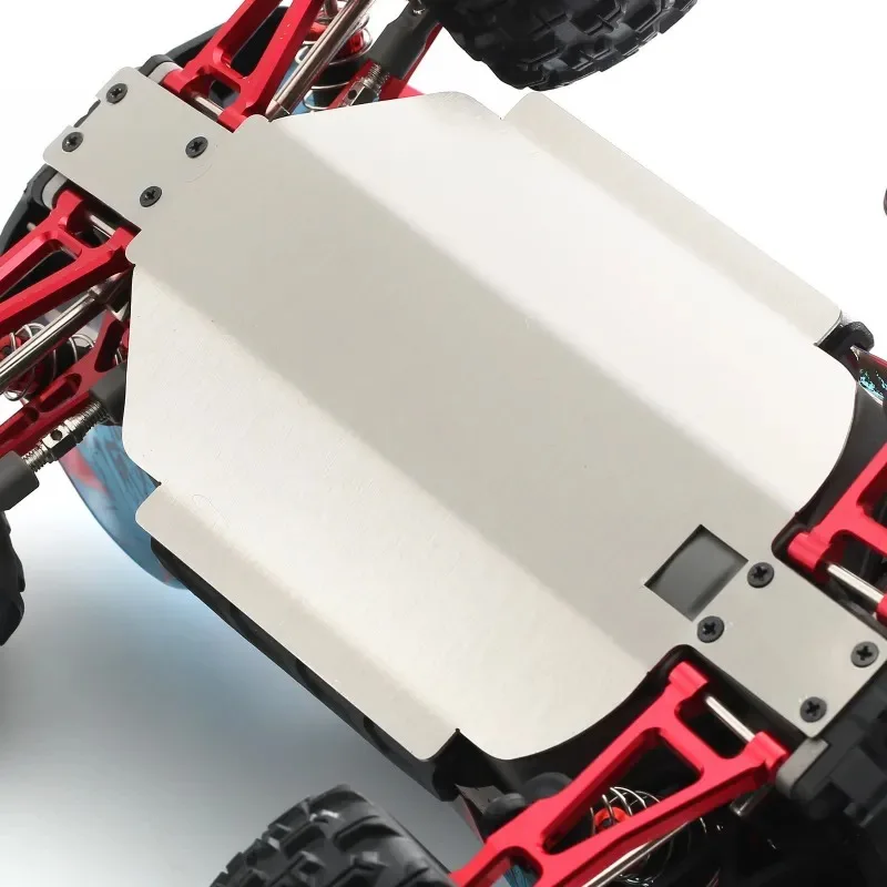 Mjx Hyper Go 16207 16208 16209 16210 H16 ze stali nierdzewnej płyta ślizgowa pancerz skrzyni biegów 1/16 części do ulepszenia samochodów zdalnie