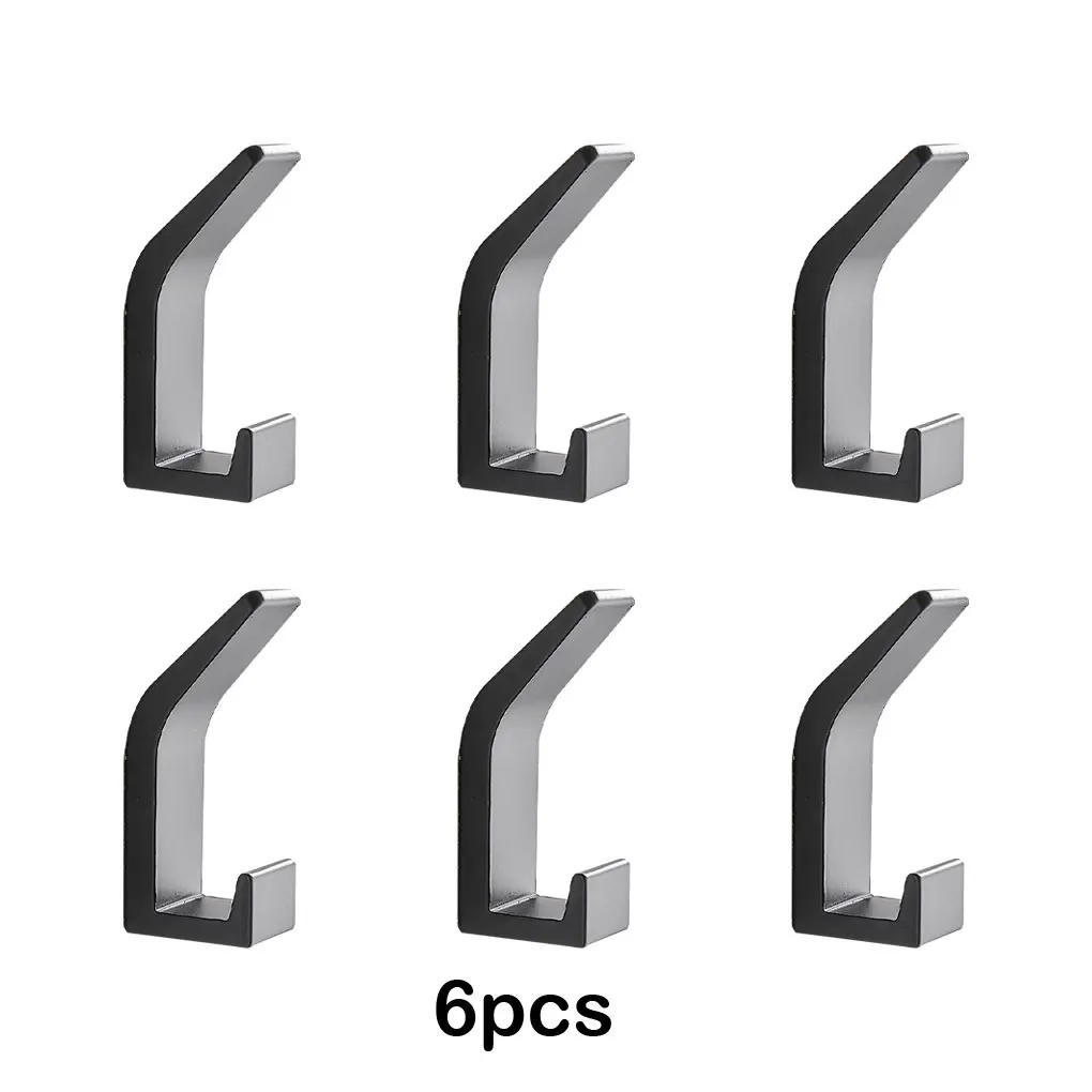 6piece Modern Bath Towel Hooks Functional And Stylish Addition To Any Space Premium Adhesive Hooks