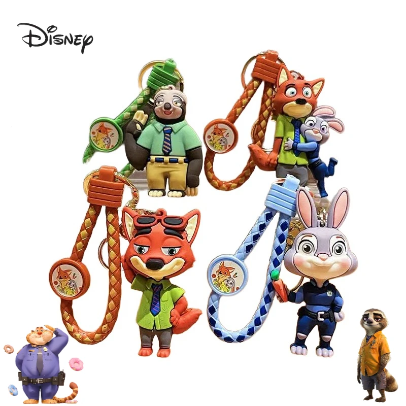 

Товары Disney Zootopia, милый плюшевый брелок с героями мультфильмов, креативная пара, соответствующий кулон, аксессуары для игрушек, подарок, оптовая продажа
